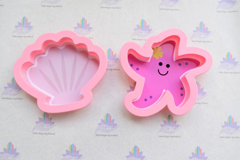 set Sea / 2 cookie cutters / Sea star and seashell