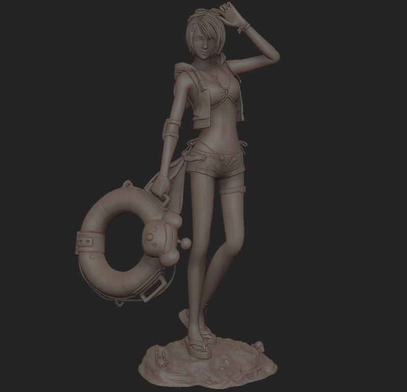 Yuffie Kisaragi  FINAL FANTASY 7 REMAKE BEACH TIME