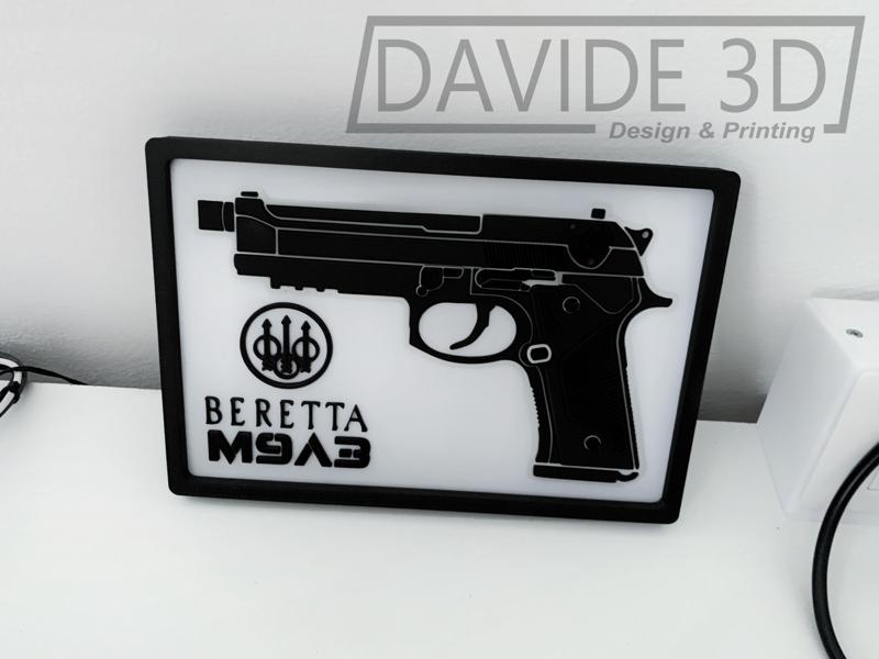 Beretta M9A3 picture with frame