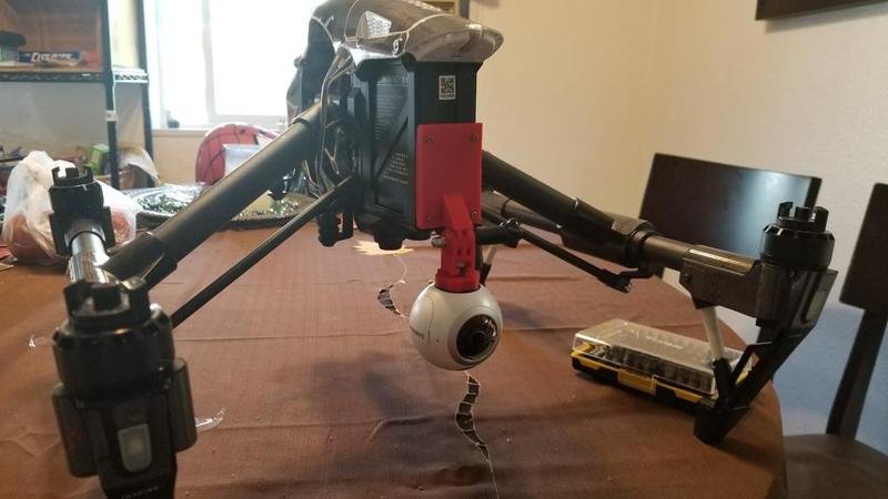 DJI Inspire Gear 360 (or any camera) Mount