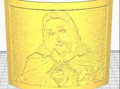 Jesus nightlight lithopan
