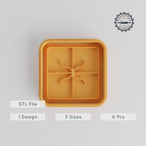 Gift Box Cookie Cutter & Stamp Set, Present Shapes for Fondant, 6 Pcs, Party Celebrations, Holiday & Christmas Baking PRODUCT_4883