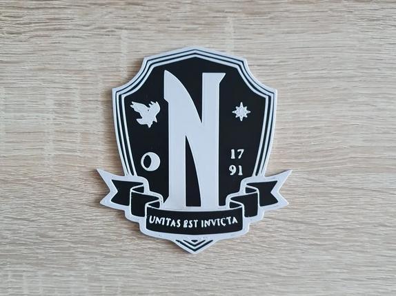 Nevermore Academy logo - Wednesday style