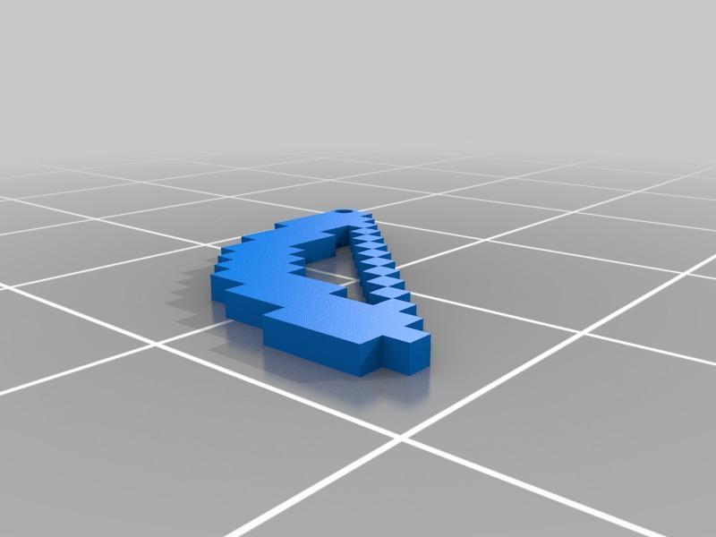 Minecraft Bow KeyChain 