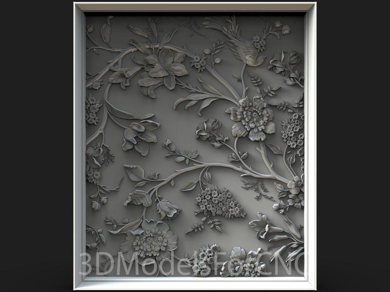 3D Model STL File for CNC Router Laser & 3D Printer Bird 2