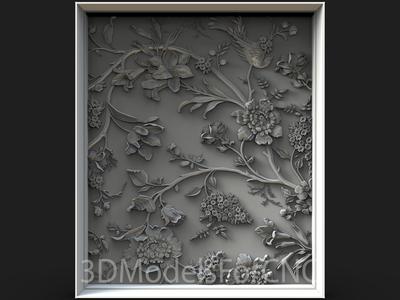 3D Model STL File for CNC Router Laser & 3D Printer Bird 2