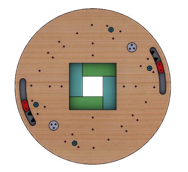 SL4BLSH60A-Laser Cut Square Hole Sliding Iris Diaphragm