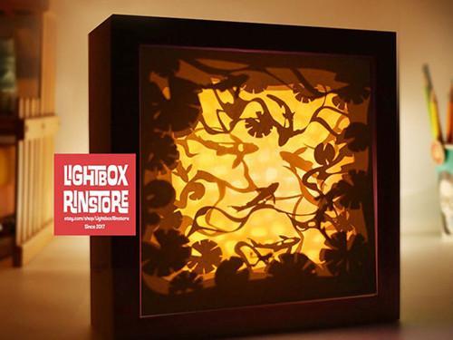 koi fish lightbox