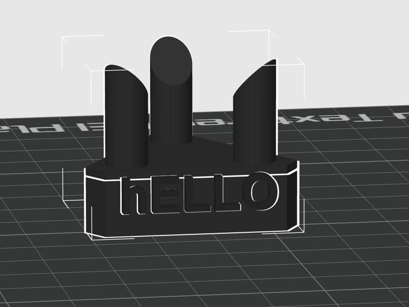 Stone holder with text