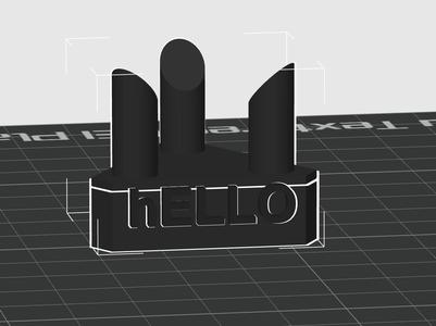 Stone holder with text