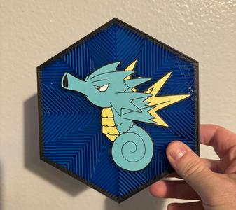 #117 Seadra Hex Wall Art