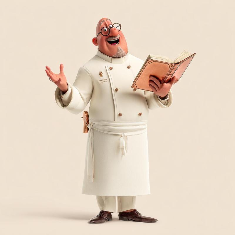 👨‍🍳📖 Chef Gusteau Literary – Culinary Legend Collector's Edition (One-Piece STL)