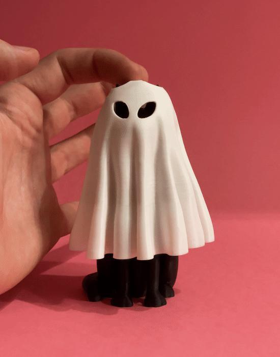 moving Halloween cat on a pen spring