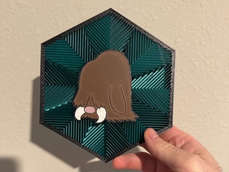 #221 Piloswine Hex Wall Art