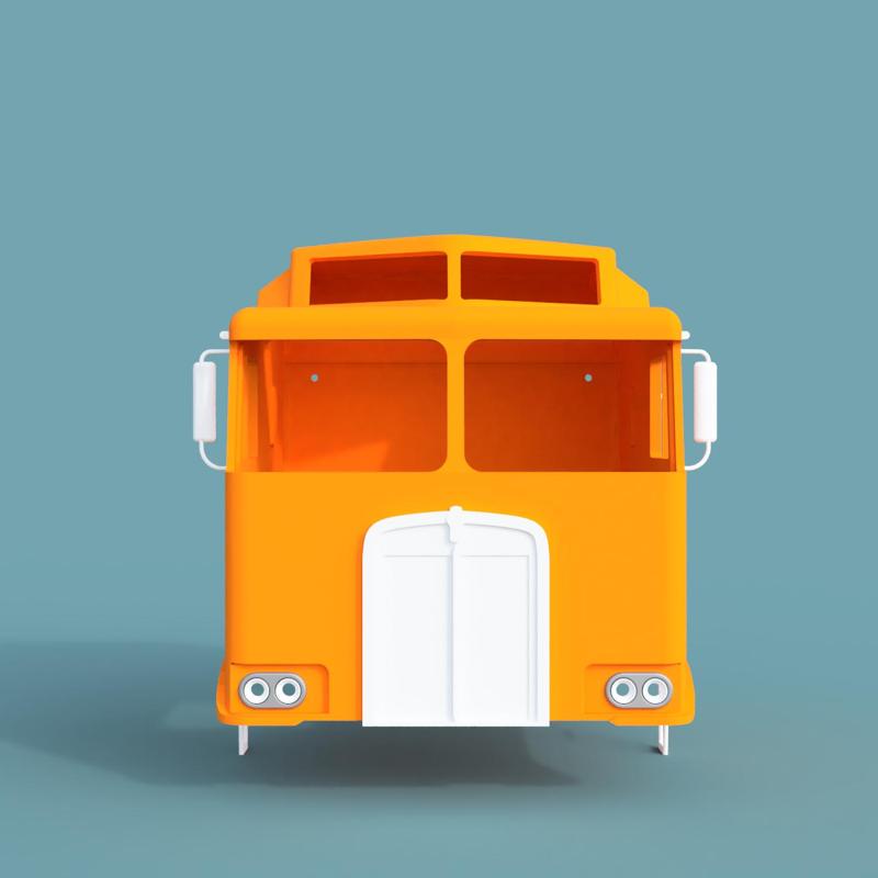 RC TRUCK KENWORTH K100 AERODYNE Cab with round headlights 1:14