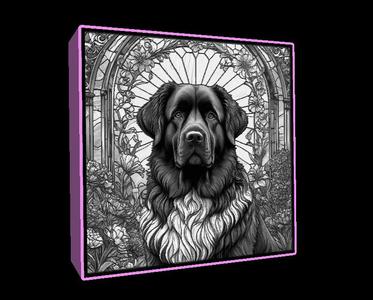 Lightbox Newfoundland Dog lithophane