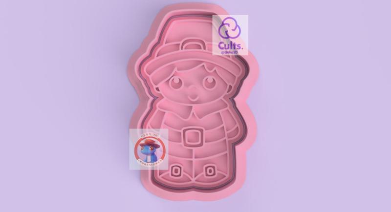 Pilgrim Boy cookie cutter (Pilgrim Boy cookie cutter)