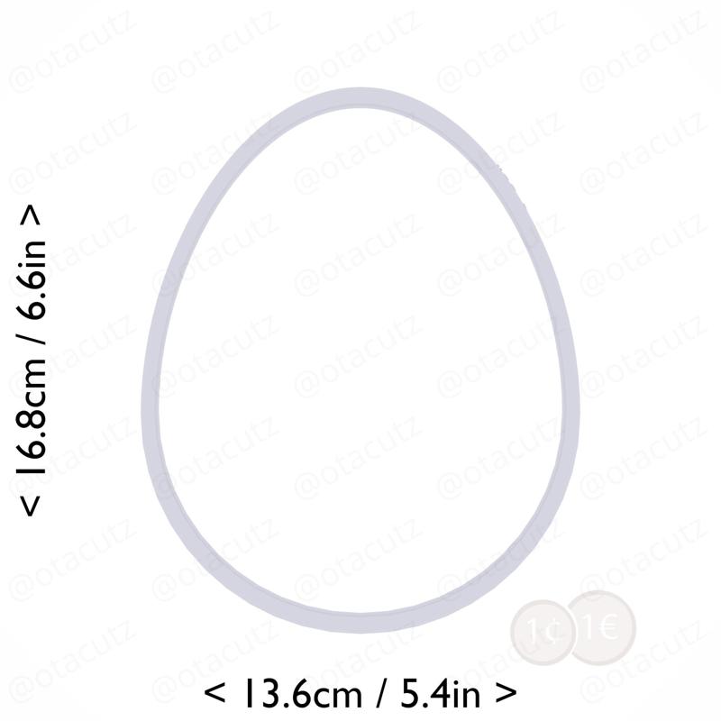 Egg Cookie Cutter 6.25in / 15.9cm