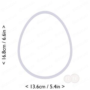 Egg Cookie Cutter 6.25in / 15.9cm