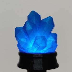 Glowing crystal lamp