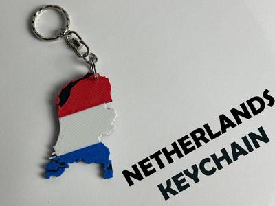 Netherlands Keychain – Country Silhouette