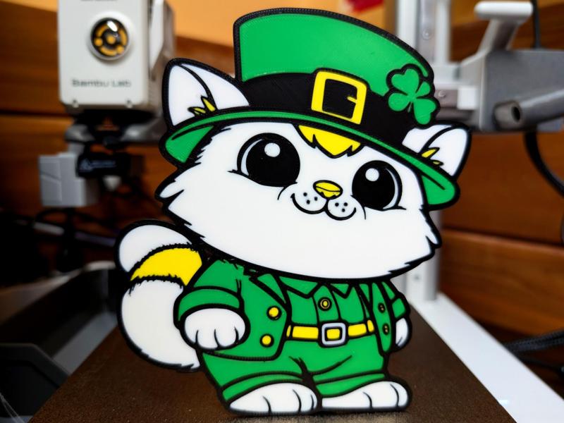 Leprechaun Cat - St Patrick's Day