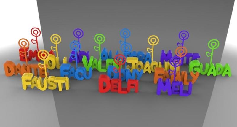 Photo souvenirs (Boys and girls names)