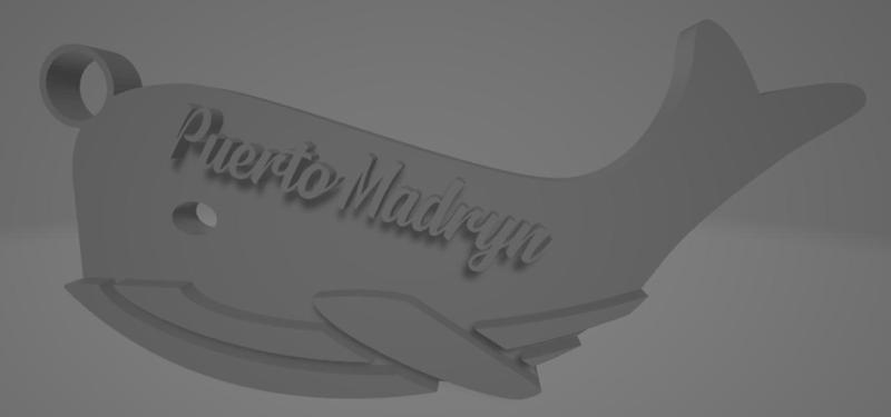 Llavero de Puerto Madryn - Ballena