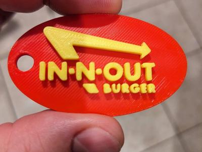In-N-Out Burger Keychain