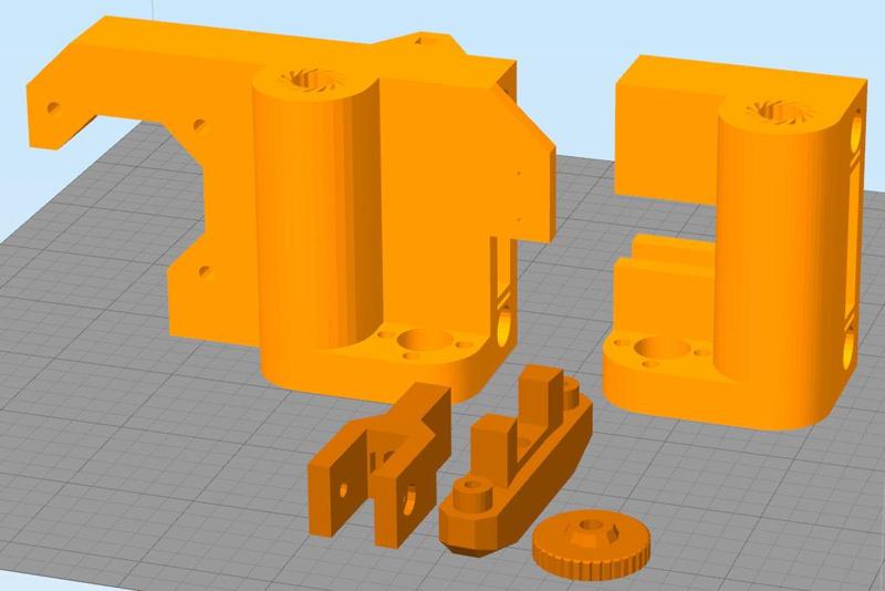 Hesine M505 Anet A8 (Prusa i3) X-Mounts incl. 8mm bearing (LM8UU) and belt tensioner