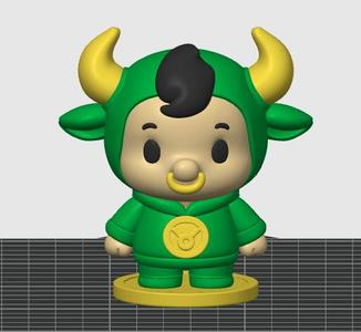 Chibi Taurus Zodiac – Blind-Box Style Figurine | Cute Kawaii 3D Print STL + 3MF (FDM & Resin) | Easy Print, Scalable