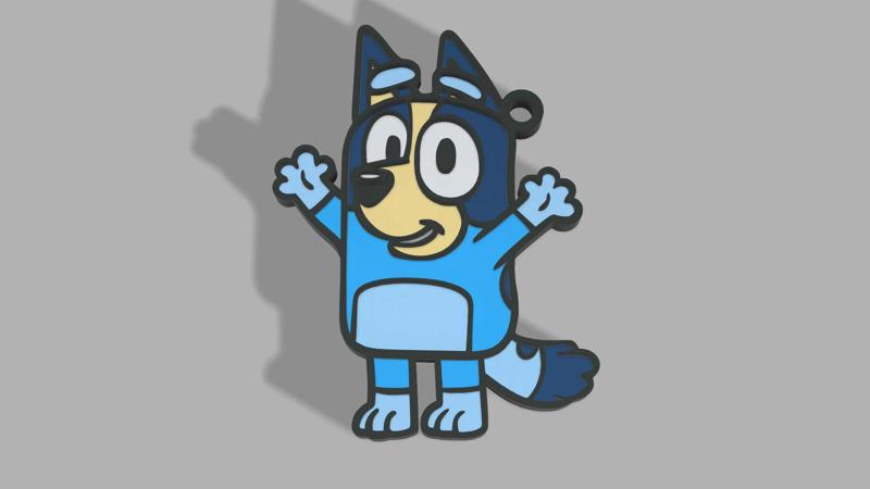 Bluey Keychain - Bluey's adventures