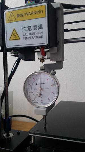 Messuhr Halter fuer Anycubic I3 Mega