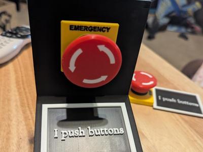 "I push buttons" Trophy