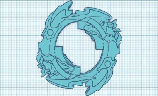 Beyblade Lost Longinus Attack ring