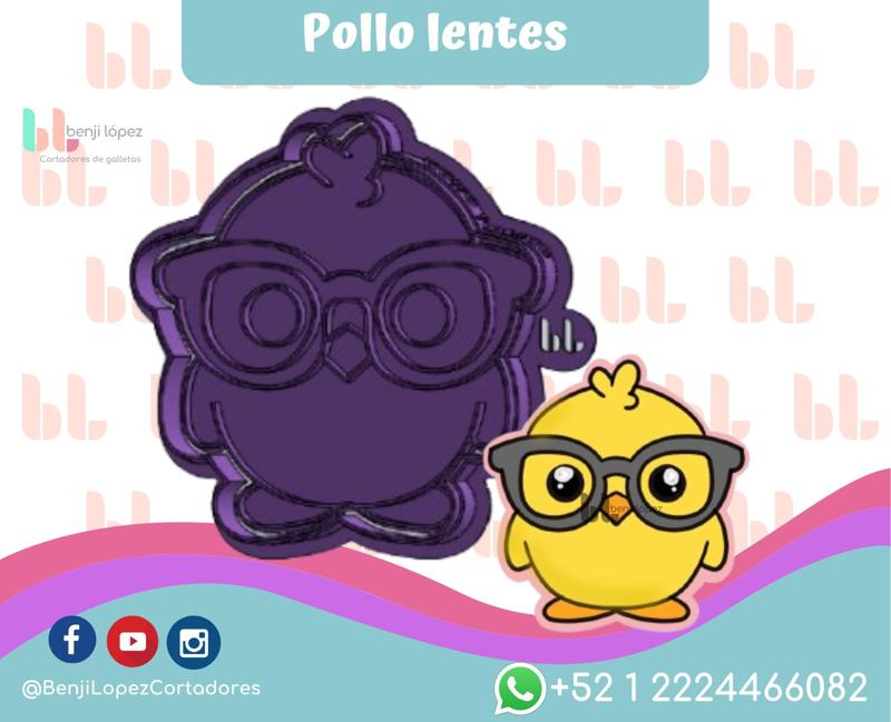 CHICKEN COOKIE CUTTER /LENS CHICKEN COOKIE CUTTER