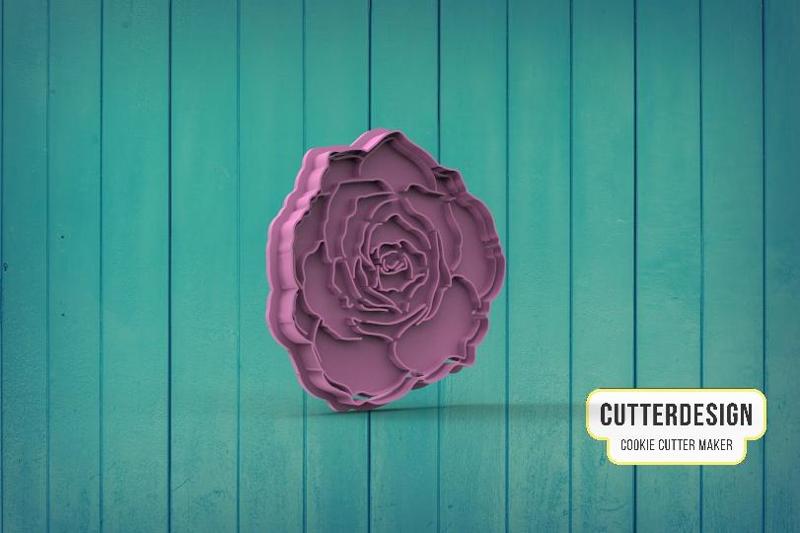 Red Rose Cookie Cutter M3