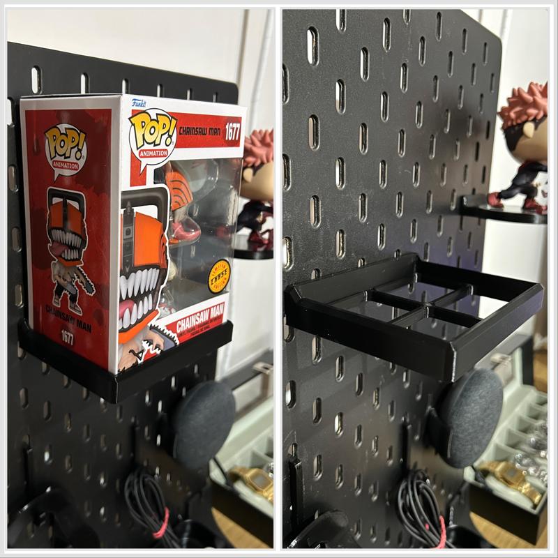 IKEA Pegboard Skådis Funko Pop Box Stand