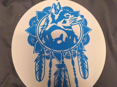 Dreamcatcher wolf artwork