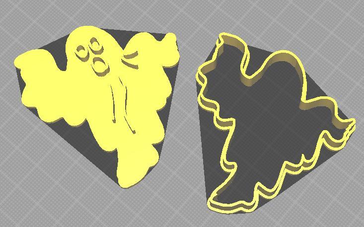 halloween cutter / ghost stamp /ghost cookie cutter / halloween cookie cutter / halloween cookie cutter