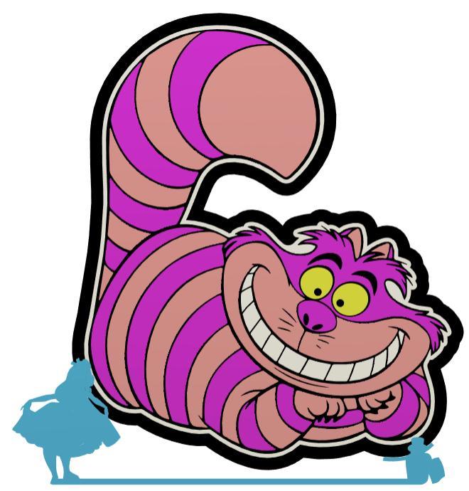 Chesire Cat - Alice in Wonderland - Lightbox