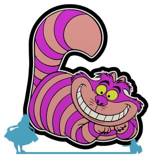 Chesire Cat - Alice in Wonderland - Lightbox