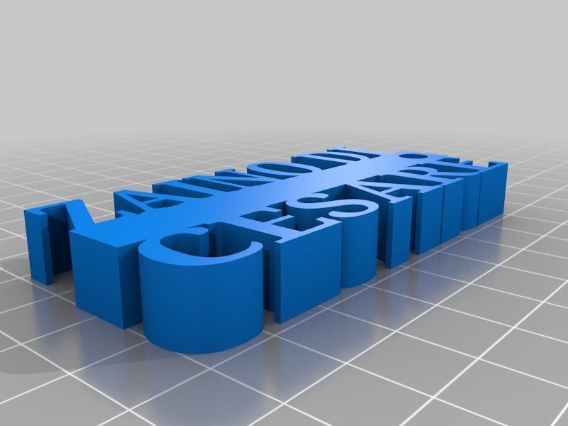 keychain - portachiavi  "ZAINO DI CESARE" "ZAINO DI ENEA"