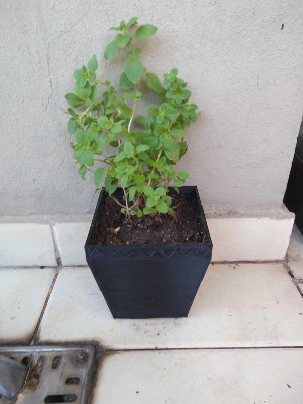 FLOWERPOT SQUARE FLOWERPOT POT PEN POT JAR