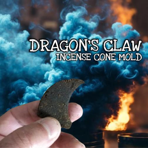 Dragon's claw incense cone mold // Moule encens griffe de dragon