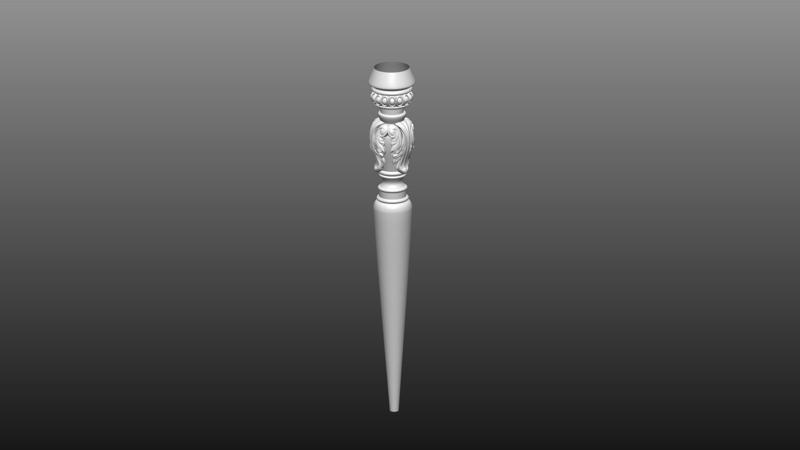 furniture leg 3D cnc