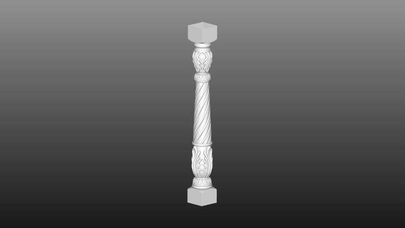 furniture leg 3D cnc