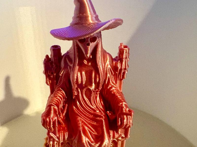 The melting candle witch