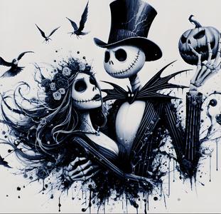Pumpkin King Jack Skellington and Sally Hueforge