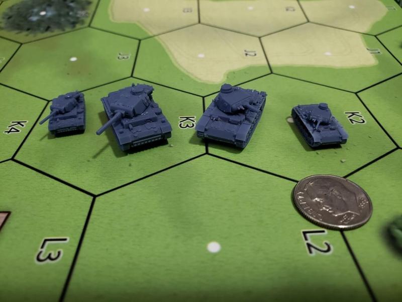 Panzer III Ausf B-N - 1/200 - with snap in turrets